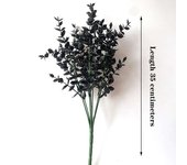 Halloween black artificial plants, vines, eucalyptus trees, Persian ferns, plastic sheets, fake flowers, grass, family