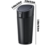 Cubo de basura para coche, contenedor de basura portátil para coche, cubo de basura impermeable a prueba de fugas, cubo de basura multiusos con tapa, accesorios para coche