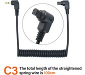 High quality 2.5mm Remote Shutter Release Cable Connecting Cord P1 N1 N3 C1 C3 S1 S2 For Nikon Pentax Canon Sony