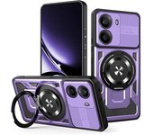 360 Rotating Stand Phone Case for Xiaomi Poco X7 Pro X7 2-in-1 Shockproof Wireless Magnetic Car Charge Phone Case