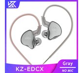 KZ EDCX Wired Headset Hanging In Ear Earbuds 3.5mm AUX Headphones With MIC Game Sport Monitor Noice Cancelling Earphones