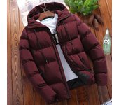 Abrigo de pan informal con capucha corta holgado talla grande 6XL de algodón puro de invierno para hombre
