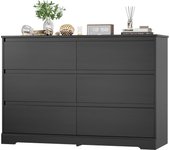 White Dresser, 47.2" Tall White Dresser for Bedroom, Modern Wood Chest with Deep Drawers, Chest of Drawers for Living Room Nursery