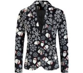 Men's Christmas Blazer Sport Coat,Christmas Suit Jacket