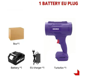 Turbofan-ventilador de chorro de alta potencia, ventilador violento de litio, lavadora de coche multifuncional, soplador de polvo, herramientas de limpieza de teclado, batería Makita18V