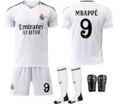 Children 2324 Real Madrid Home Jersey No. 9 Mbappe 5 Bellingham 7 Vinicius Football Uniform Sports Men's Suit