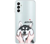 For Samsung M13 4G Case 6.6" SM-M135F Flowers Rose Transparent Phone Case Back Cover Soft Cover For Samsung Galaxy M13 M 13 Capa