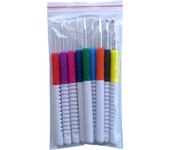 9Pcs 2.0-6.0MM Knitting Needles Plastic Handle Aluminium Crochet Hooks Set Knitting Needles Kit Sweater Weave Knitting Tools