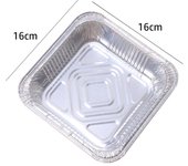 10/20/30pcs Disposable Air Fryer Aluminum Foil Tray Square Non-stick Tin Foil Tray Oil-proof Food Container Bowl