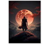 Retro Japan Anime Game Samurai Posters Prints Pictures Portrait Bushido Canvas Painting for Living Room Wall Art Home Decor