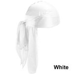 Silk Durag Turban Hijab Pirate Hat Cancer Head Scarf Chemo Cap Pre-Tied Headwrap Men Women Bandana
