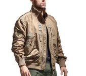 Men's Lightweight Spring/Summer Pilot Neck  Bomber Jacket