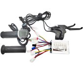 24V 36V 48V 250W 350W 500W Brush Controller Throttle LCD Display Brake Kit for Electric Bike Scooter DC Motor