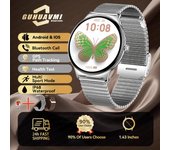 New reloj inteligente 1.43" AMOLED 7.9mm ultra-thin,always displays time,Bluetooth call,GPS tracker for men Sports wristband
