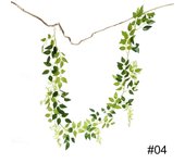 Artificial Glycine Vine Crown, Wedding Bow Decoration, Plant, Rattan Leaf, Fake Flower, Ivory Wall, 1.8 M