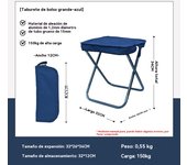 Silla plegable ligera multifunción familiares party camping al aire libre viajar pesca Portátil