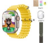 2025 New HK9 Ultra 2 Smartwatch Bluetooth Call Voice Assistant Information Reminder Screen Pointer Compass AMOLED Compatible with Android IOS Smartwatch