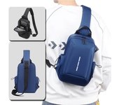 Bolsa de pecho impermeable para hombres y mujeres, ciclismo, senderismo, viajes, deportes al aire libre, pequeña bolsa bandolera, bolsa bandolera de viaje informal