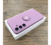 Funda suave de TPU para Samsung Galaxy S25 A55 A35 A54 A53 A52 5G S24 S23 FE Ultra Plus, cubierta con soporte de anillo