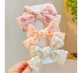 Pinzas para el pelo de bebé con lazo Floral, pasadores BB de Metal para niña, accesorios para el cabello, 3 unidades por lote