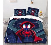 2/3pcs Duvet Cover "Spider-Man: Across The Spider-Verse" Bedding Set Miles Morales 3D Quilt Cover Pillowcase Gift Children Adult
