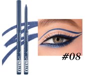 Matte Glitter Gel Eyeliner Pencil Smooth Waterproof Blue Brown Eyeliner Fast Dry Matte Concealer Pen Long Lasting Eyes Makeup