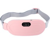 Almohadilla de calor Menstrual para mujer, masajeador eléctrico de período, alivio de cólicos vibratorios, cintura, estómago, cinturón Abdominal cálido