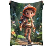 air soft Cute super boy summer flannel blanket conditioning blanket children's blanket Children's Day gift