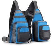 Fishing Vest Breathable Adjustable Shoulder Strap Fishing Vest with Multiple Pockets for Kayaking Canoe Rock Sea and River
