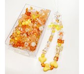 10/30g 8 Style Acrylic Smile Heart Bow Flower Loose Beads For DIY Handmade Phone Chain Bracelet Jewelry Making Accessories