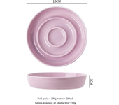 New Ceramic Pet Slow-Food Bowls And Plates Anti-Knock Cat Food Bowls To Protect Cervical Shelf Retractable Dog Basin Pet Supplie