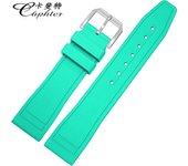 Caphter Fluoride Rubber Strap Watch Band Bracelet Compatible With IWC Watch Big Pilot Portofino TOP GUN Portugieser 20mm 21 22mm