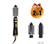 Rotating Hot Air Hair Brush Negative Ionic Detachable Brush Head for Women Hair Dryer Straightener Curler Hot Air Brush