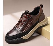 Nuevos zapatos casuales zapatos de los hombres de gama alta deportes zapatos de la junta de los hombres zapatos de cuero de los hombres versátiles zapatos de moda