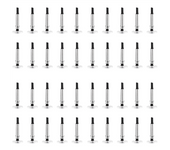 40PCS Universal Stylus Pen Transparent Disc Capacitive Screen Touch Pen Replacement Tip Drawing Writing Nib Pencil Head