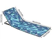 Foldable armchair, beach bed, baby crib, portable lounge sunbathing chair, sleep bed with 5 adjustable backrests