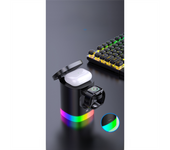 LED Light 3 in 1 Magnetic Wireless Charger for Pro/ Series 15W Phone Charger for /13/12 X White