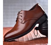 Zapatos De Cuero Para Hombre, Ropa Formal De Negocios, Zapatos De Hombre, Con Cordones, Zapatos Casuales Versátiles