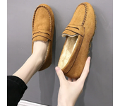 Mocasines Planos Cómodos Para Mujer, Zapatos Cortos, Casuales, Cálidos, Oxford, Invierno