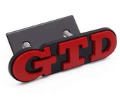 3D Metal Front Grille GTD Emblem Rear Trunk Badge Stickers For apply to VW Golf 5 6 7 R 2 3 4 Car Acces