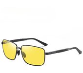 Nuevas gafas de sol polarizadas de metal para hombres, caja de moda, conductor, conducción, gafas de visión nocturna, protección UV, gafas de sol