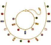 Conjunto de joyas de color tassel necklace