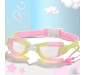fog Anti with earplugs, transparent elastic goggles, water sports swimming goggles