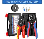 Hexagonal Self-Adjustable Ratchet Cable Wire Stripper Cutter Crimper Automatic Multifunctional Crimping Stripping Plier Tools