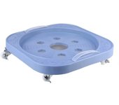 Stainless Steel Cylinder Gas Bottle Mobile Bracket Moveable Wheels Can Pallet Base Plate Cylinder Mobile Stand Tray Stabilizer