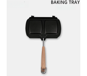 Sartén extraíble de doble cabeza para sándwich, utensilios de cocina para exteriores, vajilla, sartén antiadherente de doble car