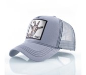 Fashion Trucker Caps With Embroidery Goat Patch Four Seasons Snapback Baseball Cap For Men Women Adjustable Visor Hat