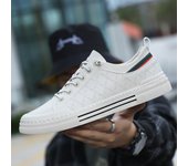 novedad Zapatos blancos transpirables de verano para hombre, zapatillas informales, zapatos informales