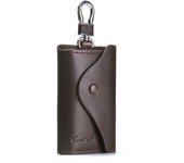 'S Men Genuine Leather Key Wallet Male Housekeeper Small Key Holders Man's Keychain Pouch Key Case With Card Slot Purse