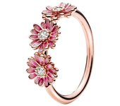 Caliente 100% libélula Margarita hoja Rosa moda circón ajuste Pandora anillo femenino encanto joyería regalo